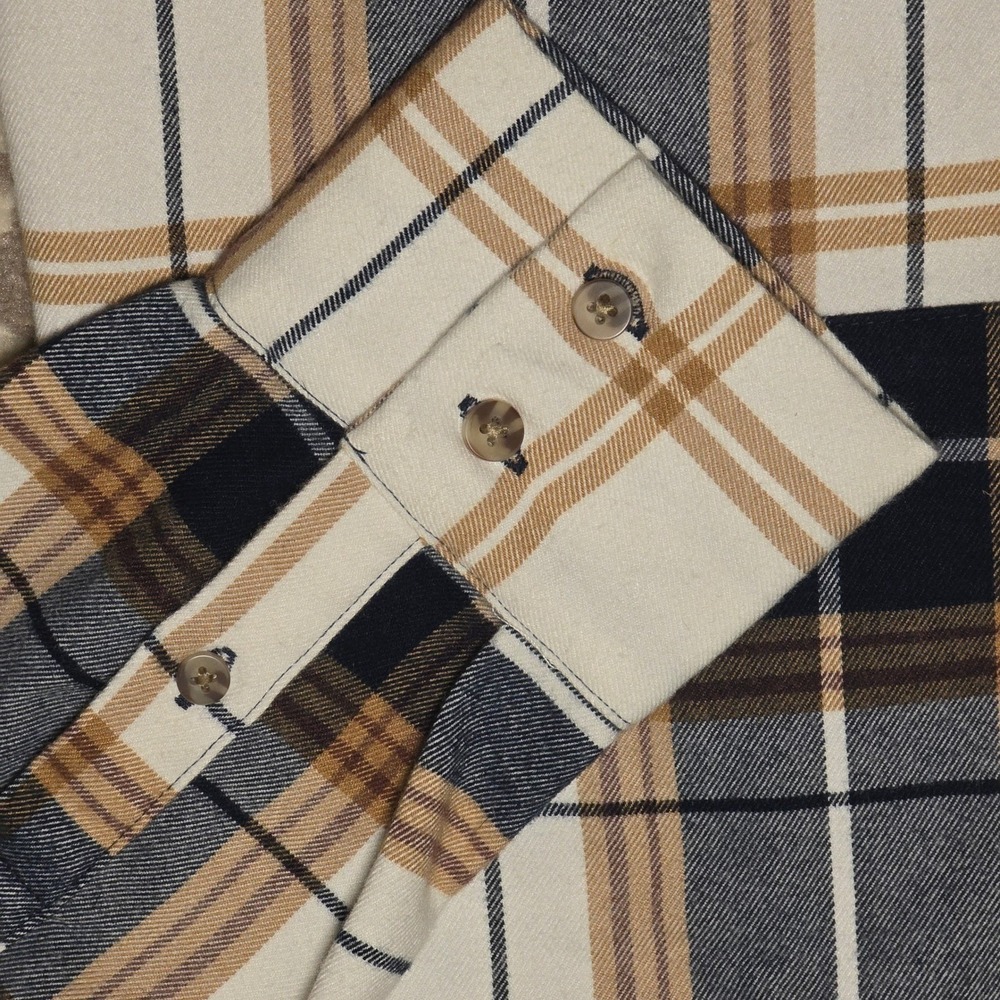 Abercrombie & Fitch Flannel Shirt Womens Small Soft A&F Mixed Plaid Oversized